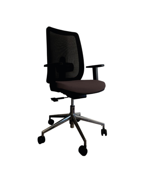 Silla giratoria, base de aluminio, ANIBAL