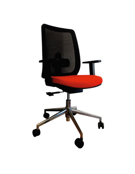 Silla giratoria, base de aluminio, ANIBAL