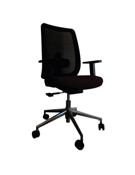 Silla giratoria, base de aluminio, ANIBAL