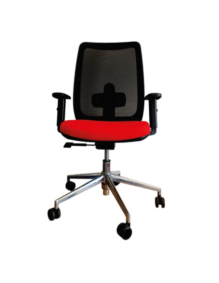 Silla giratoria, base de aluminio, ANIBAL