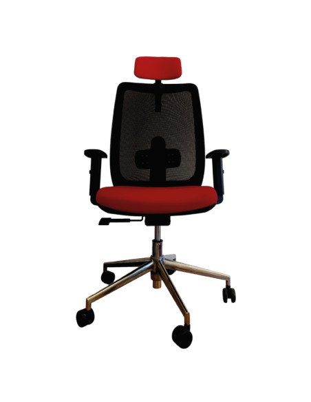 Silla con Cabezal y base de aluminio, ANIBAL