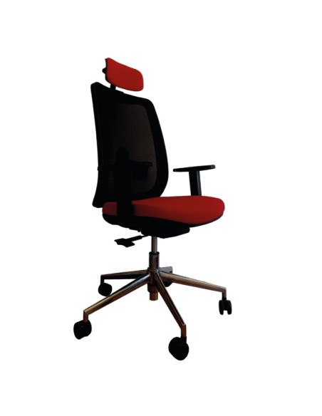 Silla con Cabezal y base de aluminio, ANIBAL