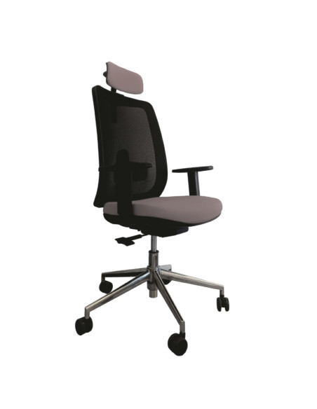 Silla con Cabezal y base de aluminio, ANIBAL