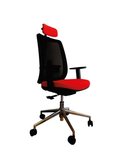 Silla con Cabezal y base de aluminio, ANIBAL