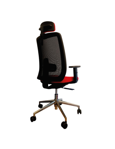 Silla con Cabezal y base de aluminio, ANIBAL