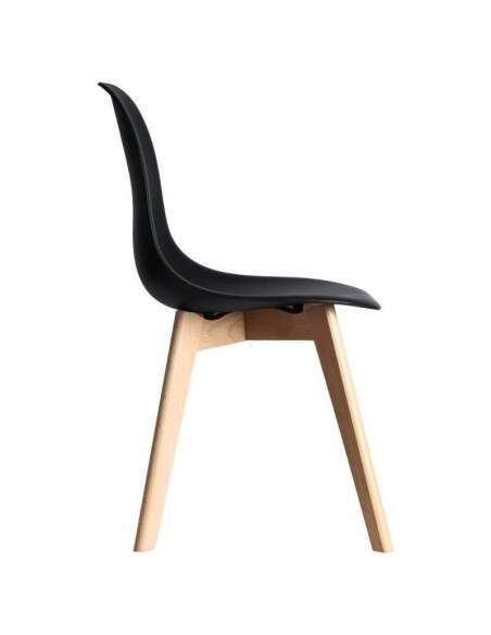 Silla de madera y polipropileno MARAIS