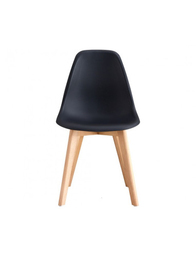 Silla de madera y polipropileno MARAIS