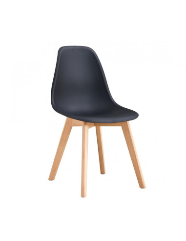 Silla de madera y polipropileno MARAIS