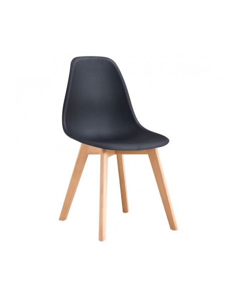Silla de madera y polipropileno MARAIS