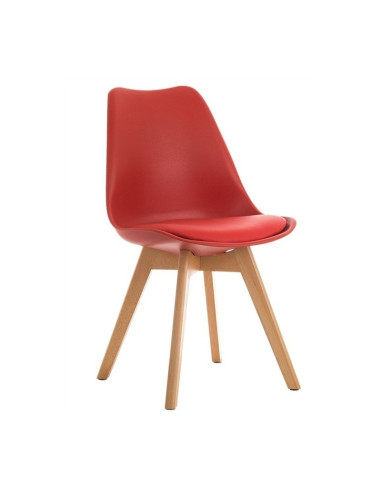 Silla polipropileno, cojín, TORRE 4P