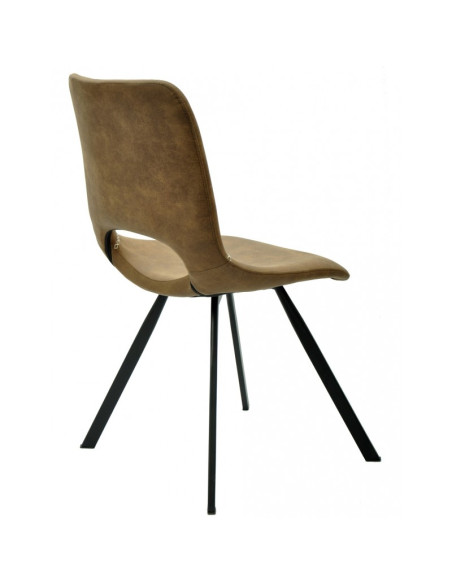 Silla confidente, metal y similpiel ANTIBES