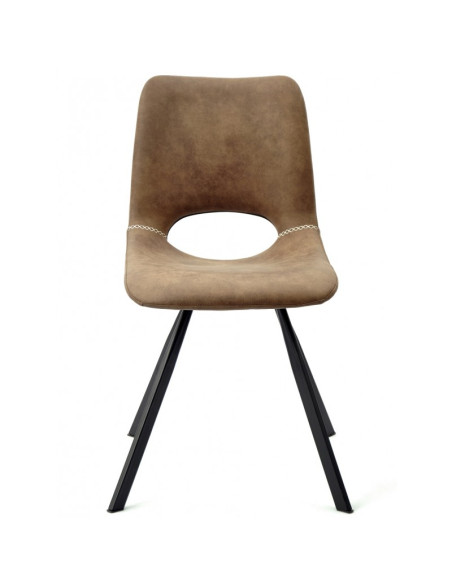 Silla confidente, metal y similpiel ANTIBES