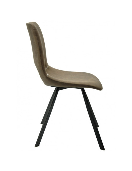 Silla confidente, metal y similpiel ANTIBES