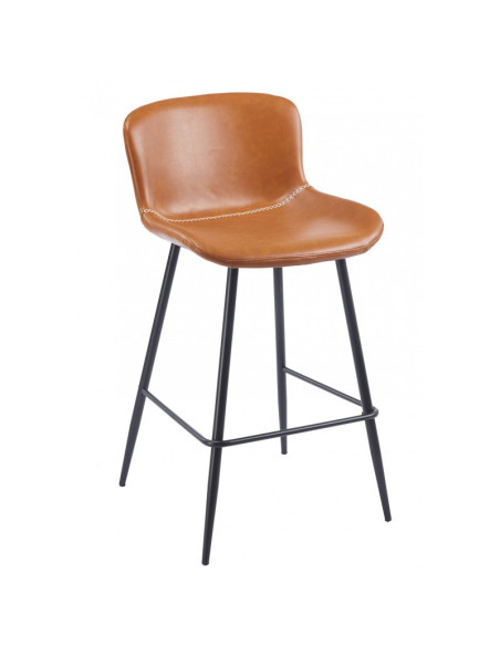 Taburete similpiel vintage, SAMPER