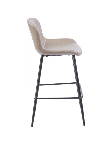 Taburete similpiel vintage, SAMPER