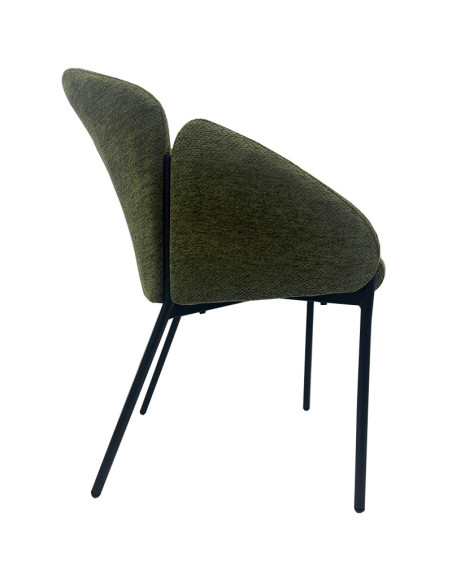 Sillón con tapizado chenilla, GIORGIO