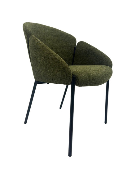 Sillón con tapizado chenilla, GIORGIO