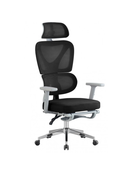 Silla ergonómica, con respaldo alto de malla, DURBUY