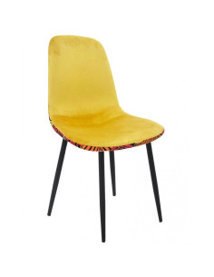 Silla tapizada en tejido velvet HORUS NEW