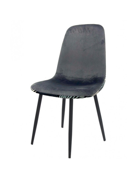 Silla tapizada en tejido velvet HORUS NEW