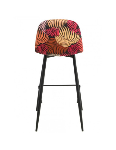 Taburete tapizado en tejido velvet...