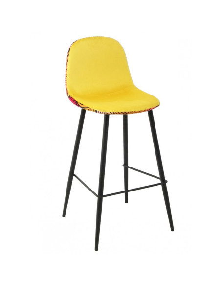 Taburete tapizado en tejido velvet HORUS NEW