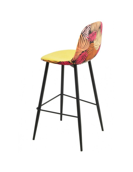 Taburete tapizado en tejido velvet HORUS NEW