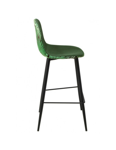 Taburete tapizado en tejido velvet...