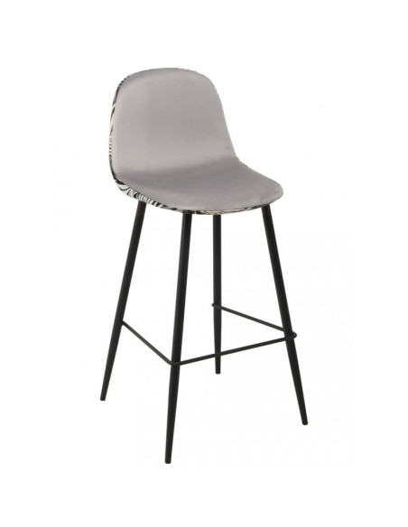 Taburete tapizado en tejido velvet HORUS NEW