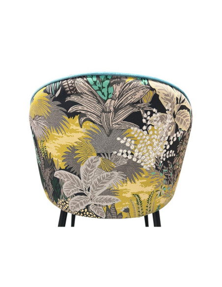 Silla tapizada en tejido velvet, PALM