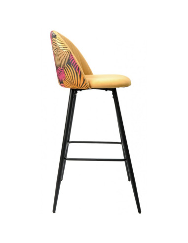 Taburete tapizado en terciopelo...