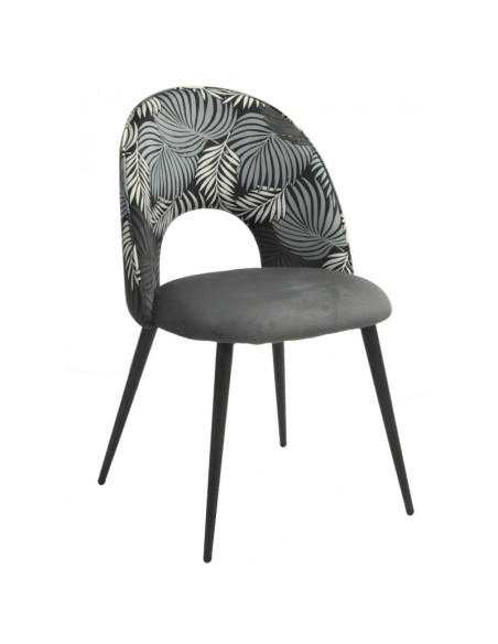 Silla tapizada en velvet ORQUIDEA