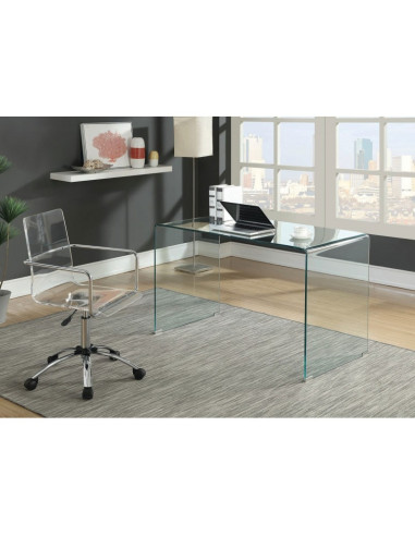 Mesa curva de cristal FRIBURGO 120X60...