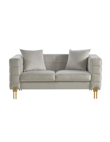 Sofá de 2 plazas, con tejido velvet,... Sofá de 2 plazas, con tejido velvet,...