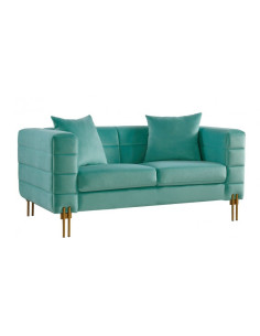 Sofá de 2 plazas, con tejido velvet, LARIOS