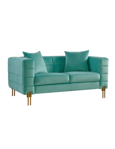 Sofá de 2 plazas, con tejido velvet,... Sofá de 2 plazas, con tejido velvet,...