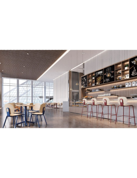 Mesa cuadrada, de formación, COLMAR 120x70cms