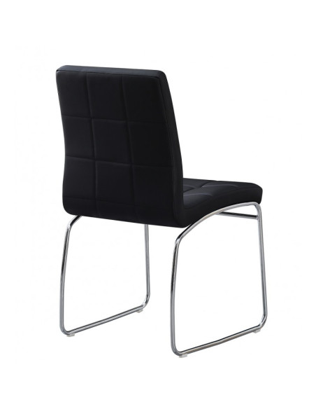 Silla, tapizada en similpiel, BERTA