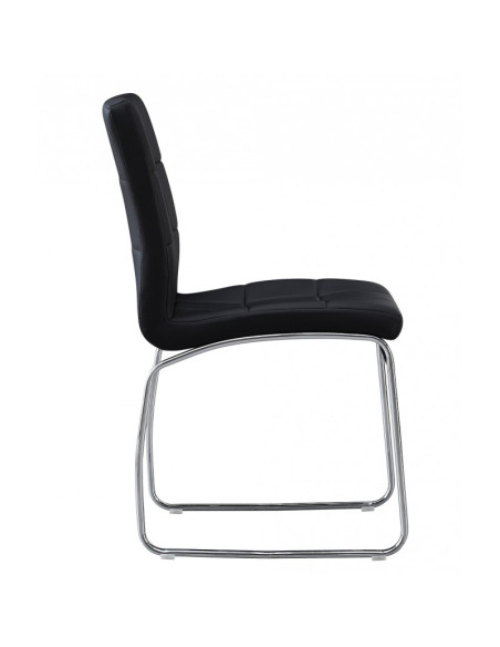 Silla, tapizada en similpiel, BERTA