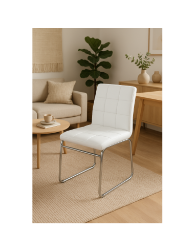 Silla, tapizada en similpiel, BERTA