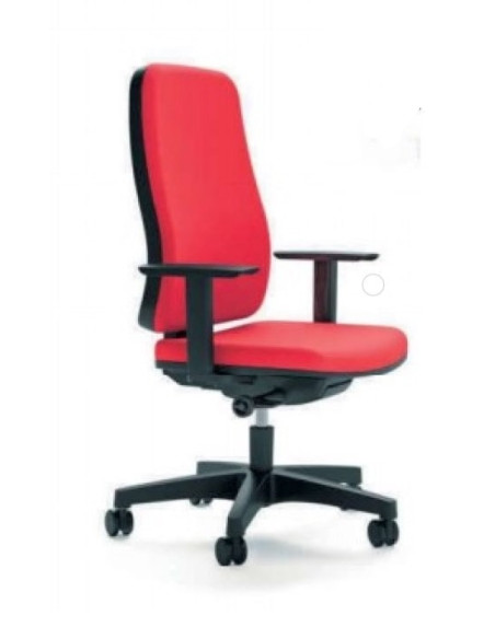 Silla giratoria, con brazos regulables, tapizado textil BLAZE