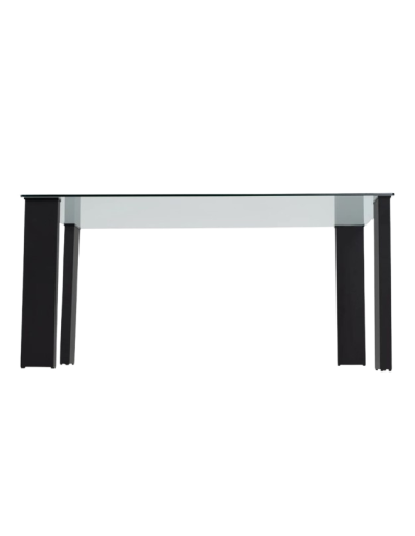 Mesa de cristal STELA BLACK
