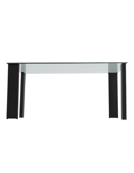 Mesa de cristal STELA BLACK