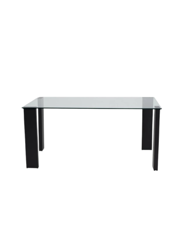 Mesa de cristal STELA BLACK