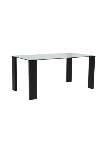 Mesa de cristal STELA BLACK