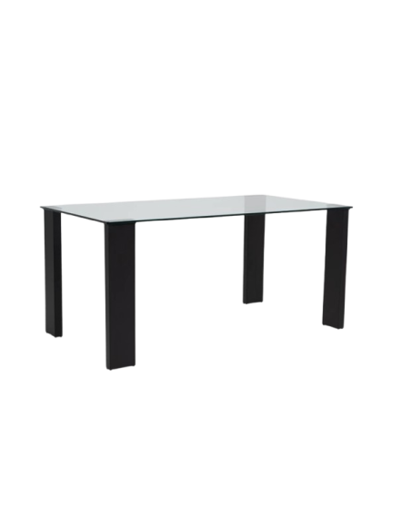 Mesa de cristal STELA BLACK