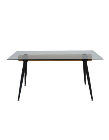 Mesa de cristal EVA BLACK