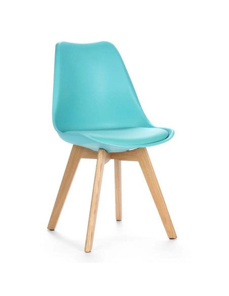 Silla polipropileno, cojín, TORRE 4P