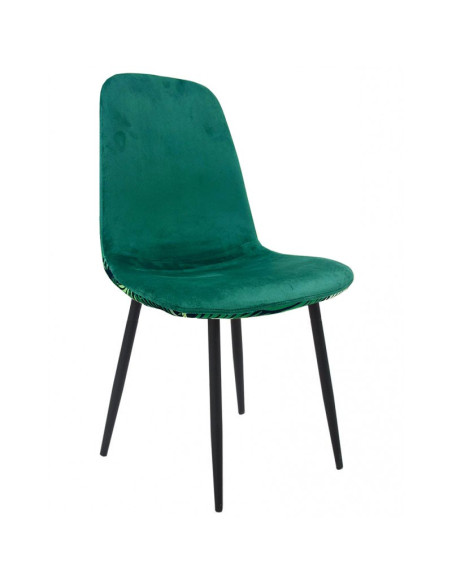 Silla tapizada en tejido velvet HORUS NEW