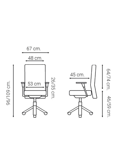 Silla respaldo malla 911 WHITE